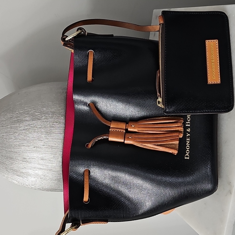 Dooney & Burke Sienna Serena Bucket Bag - Picture 12 of 13